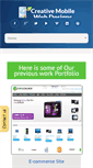 Mobile Screenshot of creativemobilewebdesigns.com